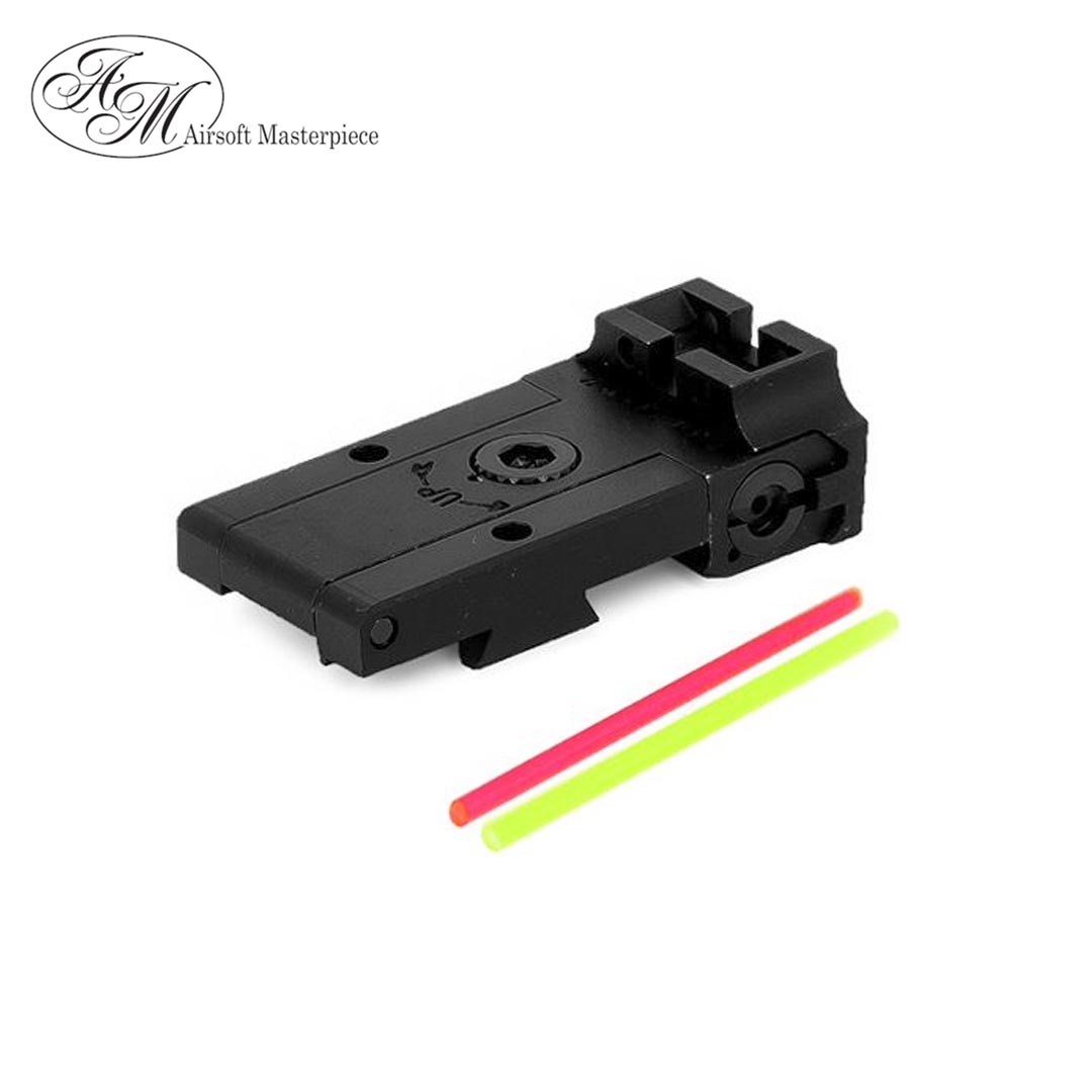 Airsoft Masterpiece Aluminum Fiber Optic Rear Sight (Infinity) for Marui Hi-CAPA 5.1