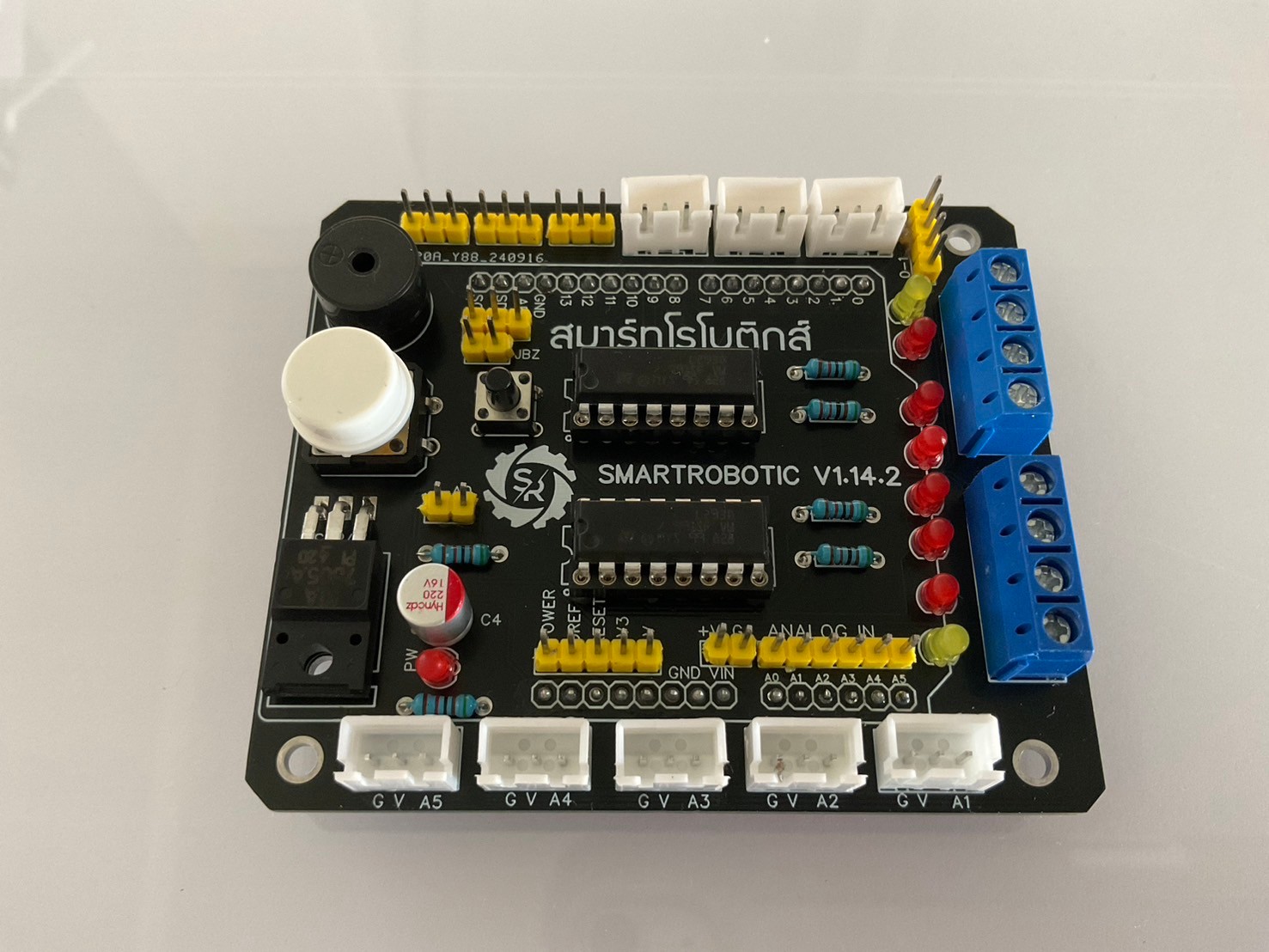 SMR บอร์ดหุ่นยนต์ระดับกลาง พร้อมใช้งาน (ไม่รวมบอร์ดarduino uno)