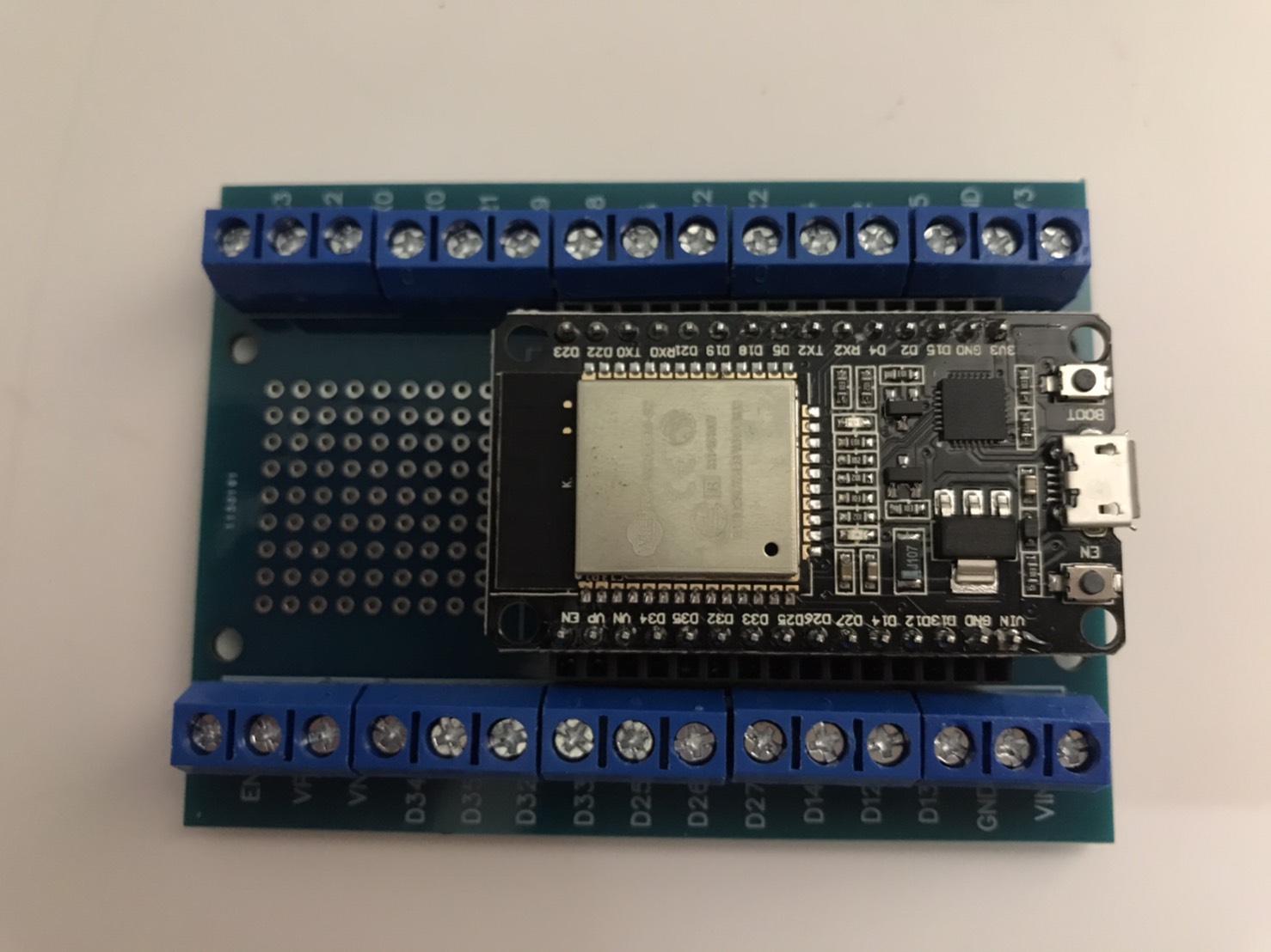 บอร์ด EP32 Internet of thing พร้อม บอร์ดเทอร์มินอล Ex