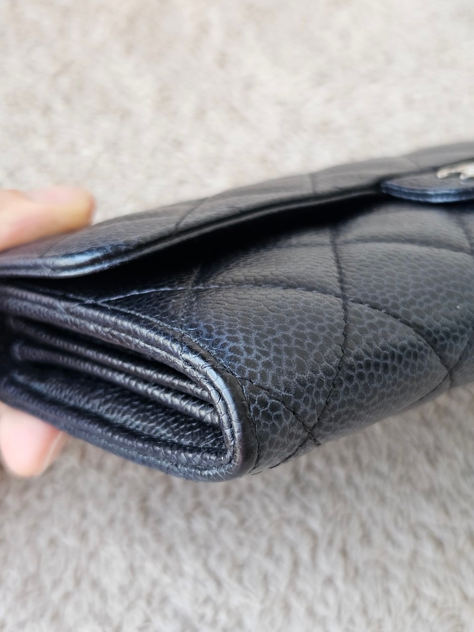 Chanel Sarah Black Cavier SHW