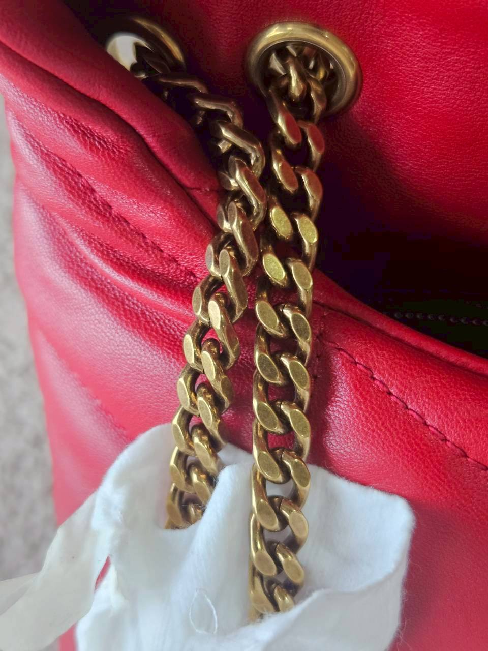 YSL Toy Puffer Mini Bag สีแดง