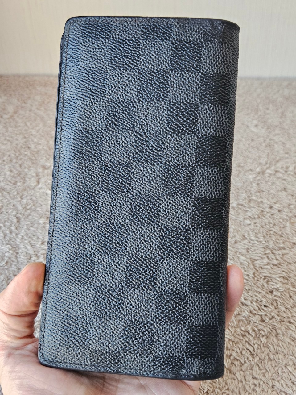 LV N62665 Brazza Damier Graphite Wallet