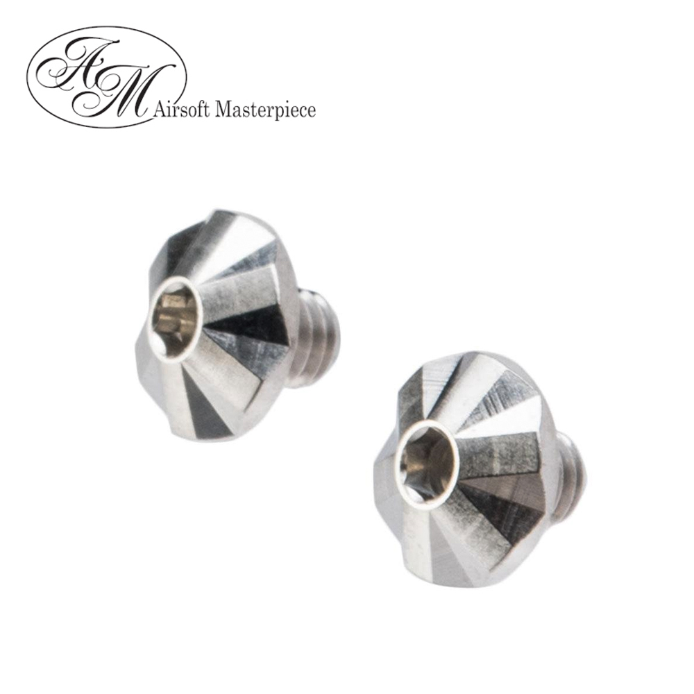 Airsoft Masterpiece Steel Custom Ver.2 Grip Screw for Hi-CAPA (Silver)