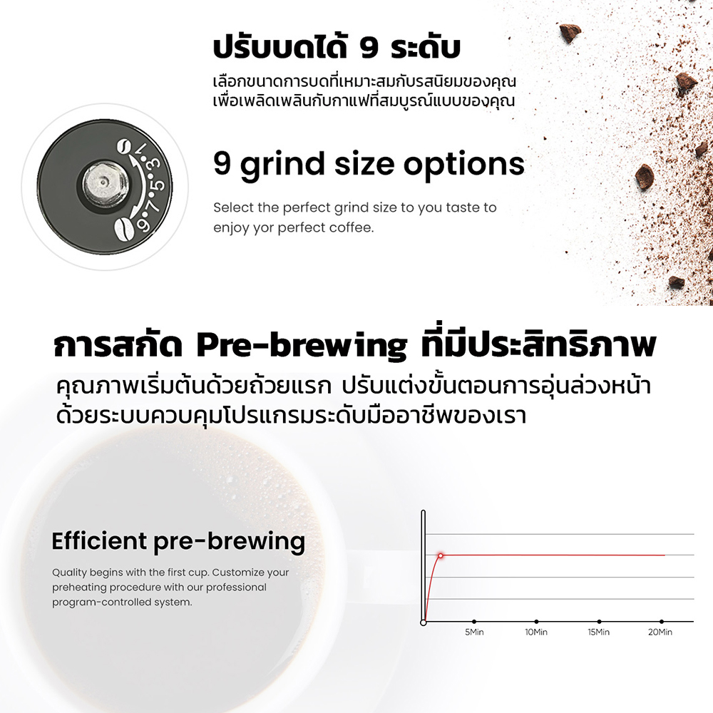 เครื่องชง Dr.coffee F11 Big plus แท้งค์น้ำ 8 ลิตร (ด็อกเตอร์คอฟฟี่)