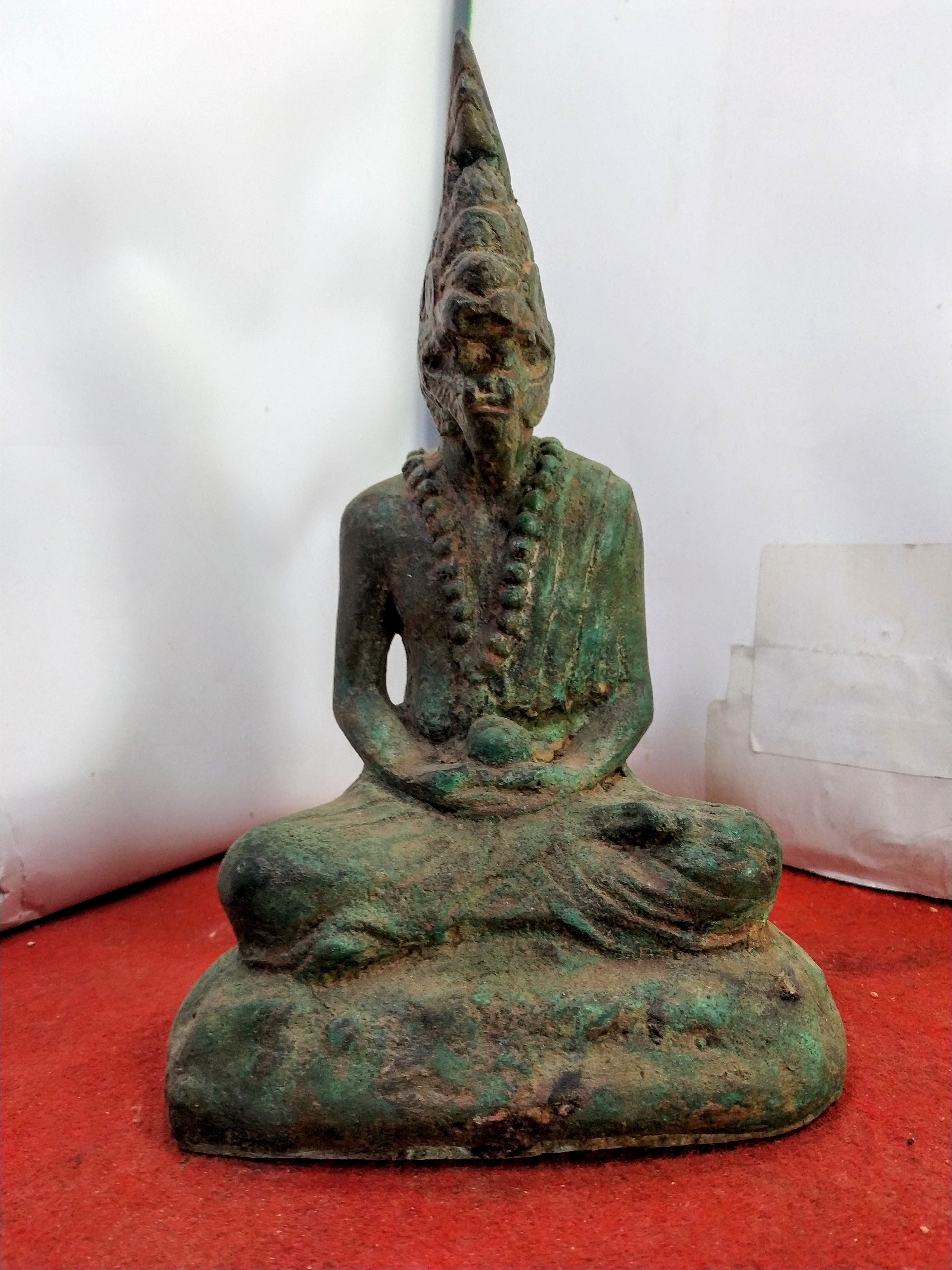 ปู่ฤาษีนาคา (ฤาษีภุชงค์) หน้าตัก 5 นิ้ว เนื้อโลหะสำริด