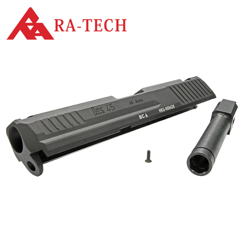 RA -TECH Marui HK45 CNC Aluminum Slide & CNC Steel Outer Barrel (BC)