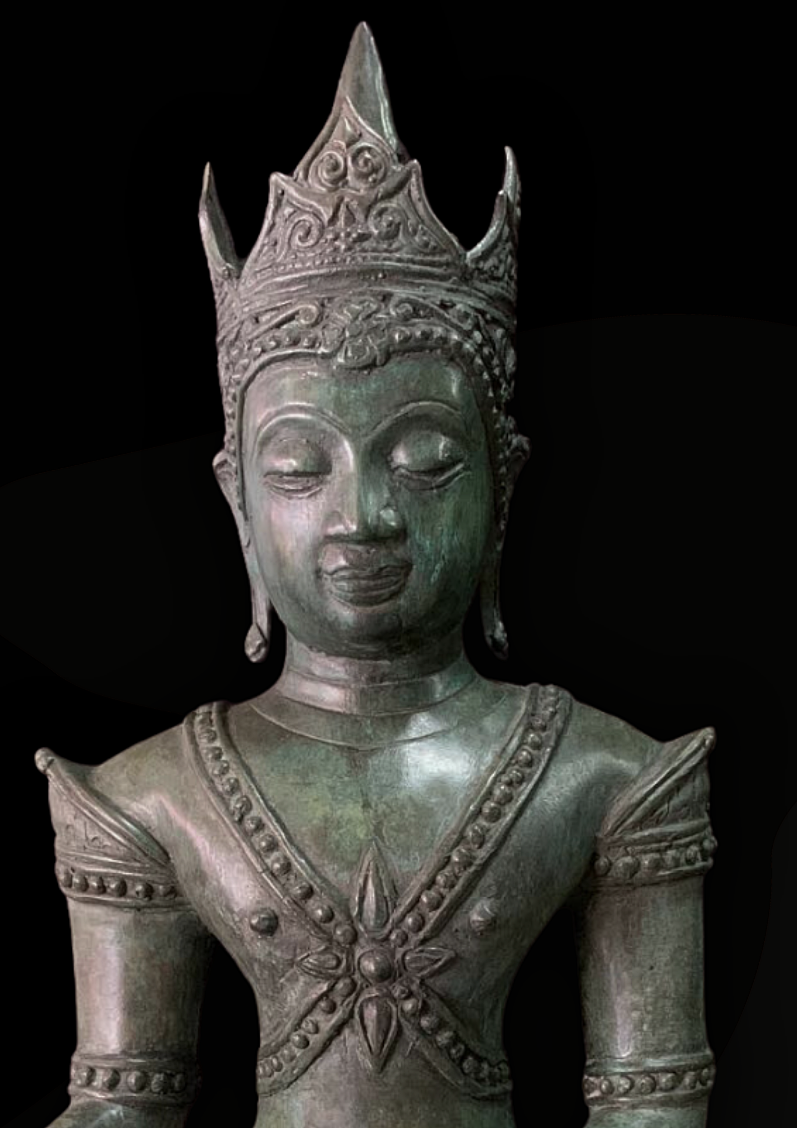 พระบูชา พระเชียงแสนทรงเครื่อง หน้าตัก12นิ้ว