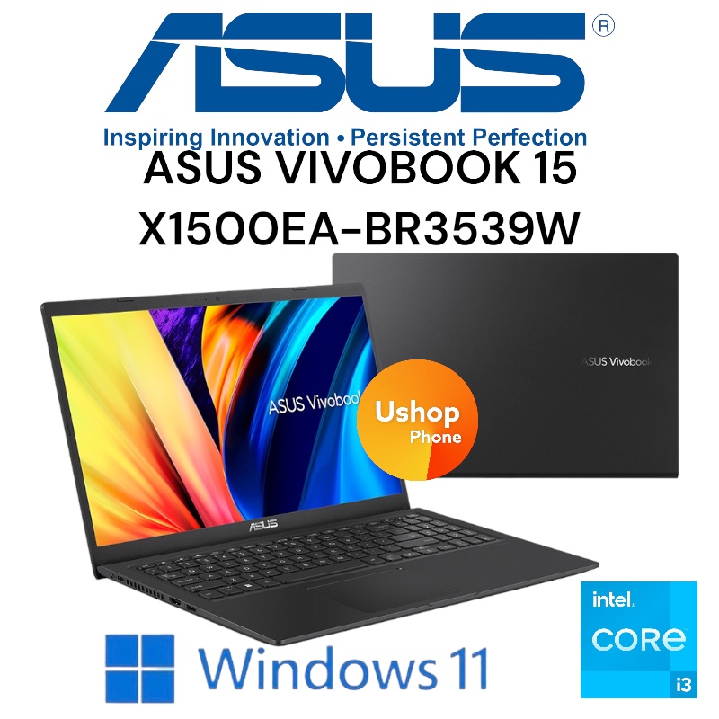 **มือสอง**NOTEBOOK (โน้ตบุ๊ค) ASUS VIVOBOOK 15 X1500EA-BR3539W (INDIE BLACK)ประกันศูนย์ถึง16/6/2025
