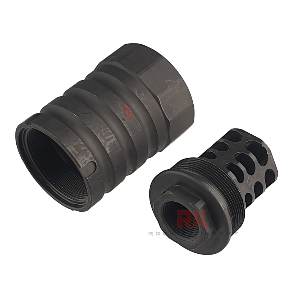 5KU 360 X12 Muzzle Brake with Blast Shield 14mm CCW (5KU-338)