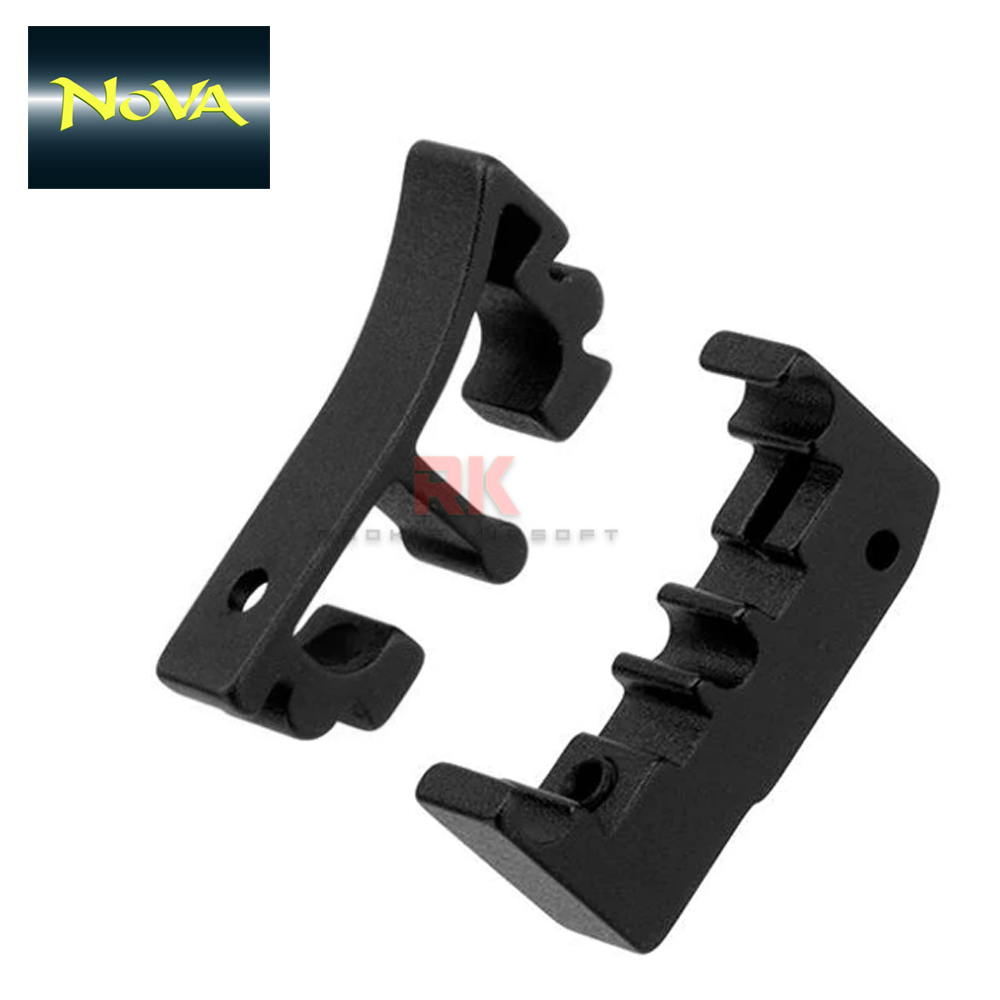 NOVA Puzzle Trigger Set (Enos Top Curved) for Marui Hi-CAPA - Black