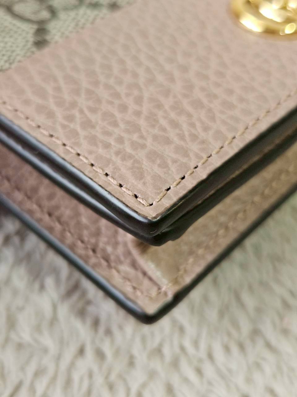 Gucci GG Marmont Bi Color Card Case Wallet