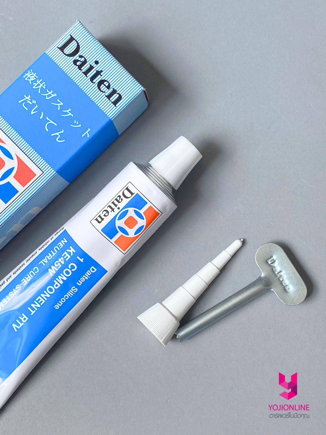 กาวดำทาปะเก็น กล่องฟ้า (Daiten) ขนาด100 กรัม