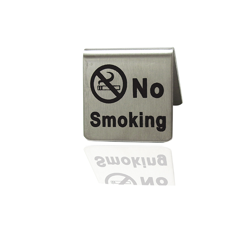 No smoking stainless sign (s) 1617-017