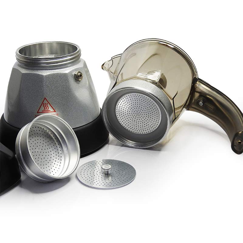 6 Cups Electric Espresso Moka Pot Italian Espresso Machine 1614-041