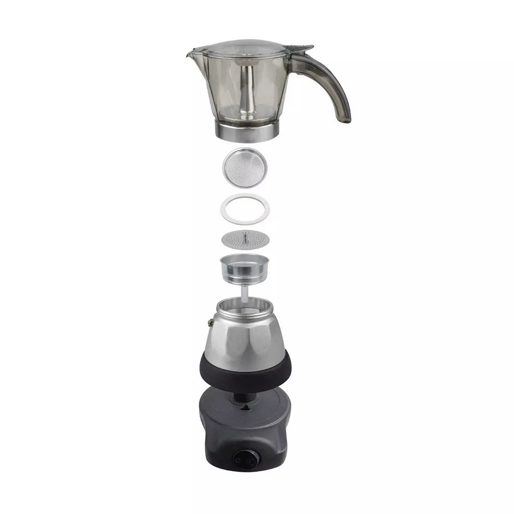 6 Cups Electric Espresso Moka Pot Italian Espresso Machine 1614-041