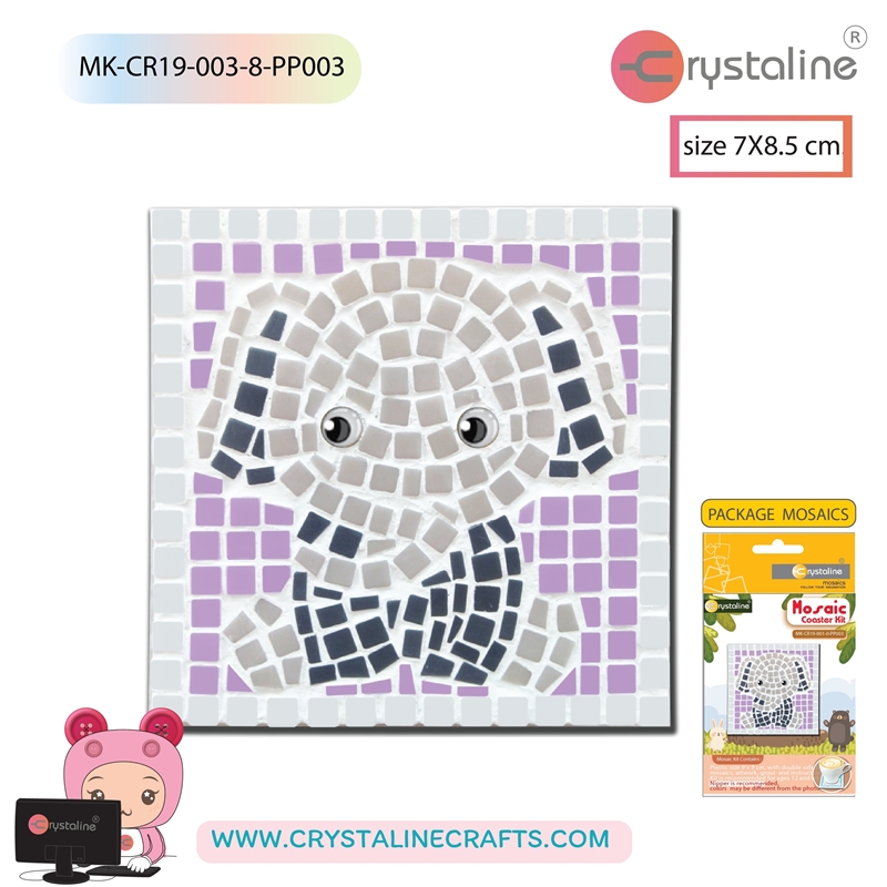 Coaster kit - Elephant (size 9x9 cm,1pc/pack)