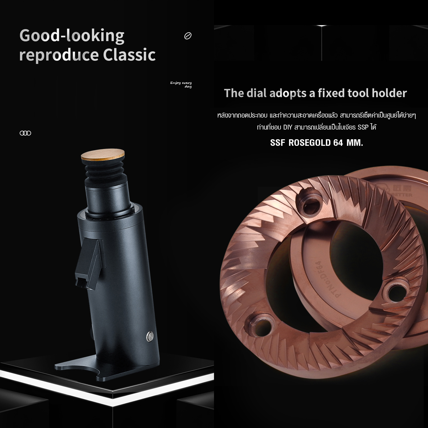 Grinder APRESSO A4, grinding wheel 64 mm. (DF64V)