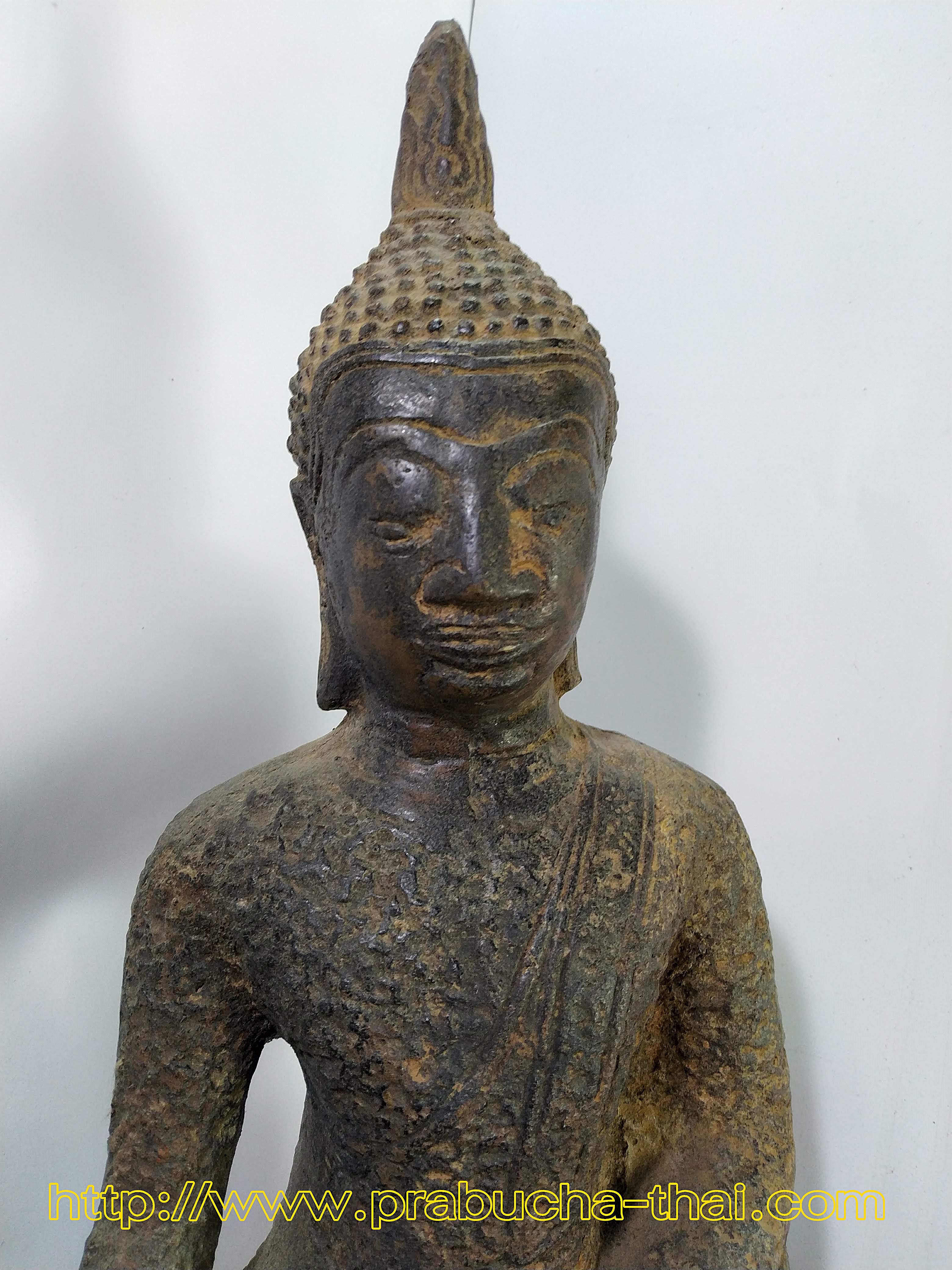 พระอู่ทอง เนื้อสำริดสภาพเก่า หน้าตัก 9 นิ้ว