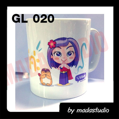 แก้วมัคเซรามิคขาว