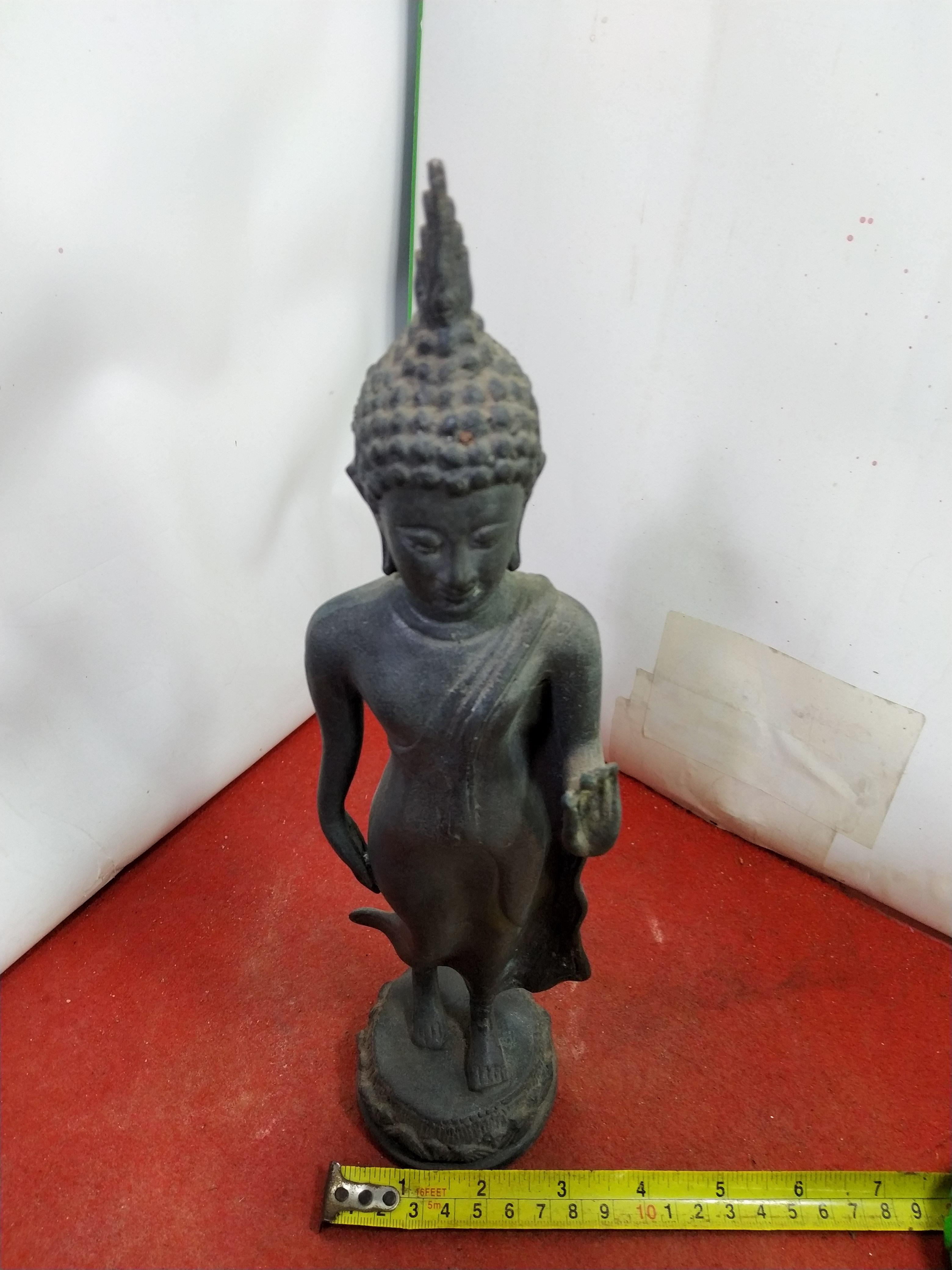 พระพุทธ ปางลีลา สูง 13 นิ้ว เนื้อสำริด