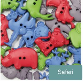 Safari button - Safari col. (100g/pack)
