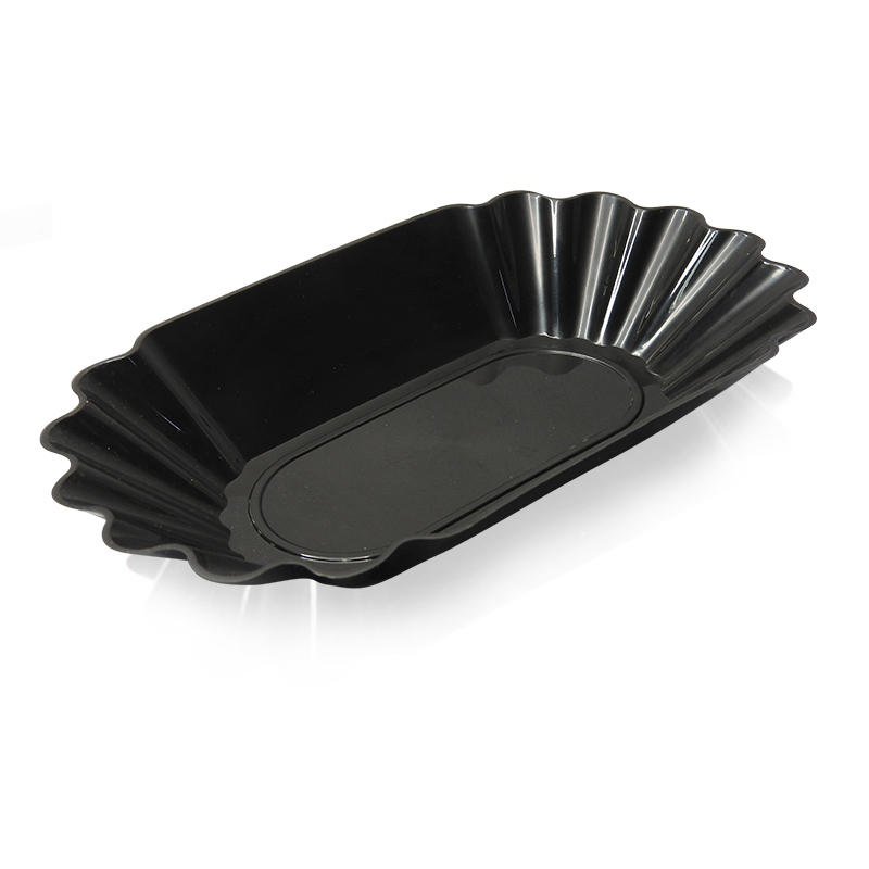 Plastic tray for input and show coffee beans