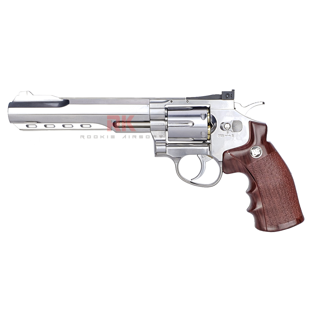 WinGun 702S 6 inch Co2 Revolver (Silver)