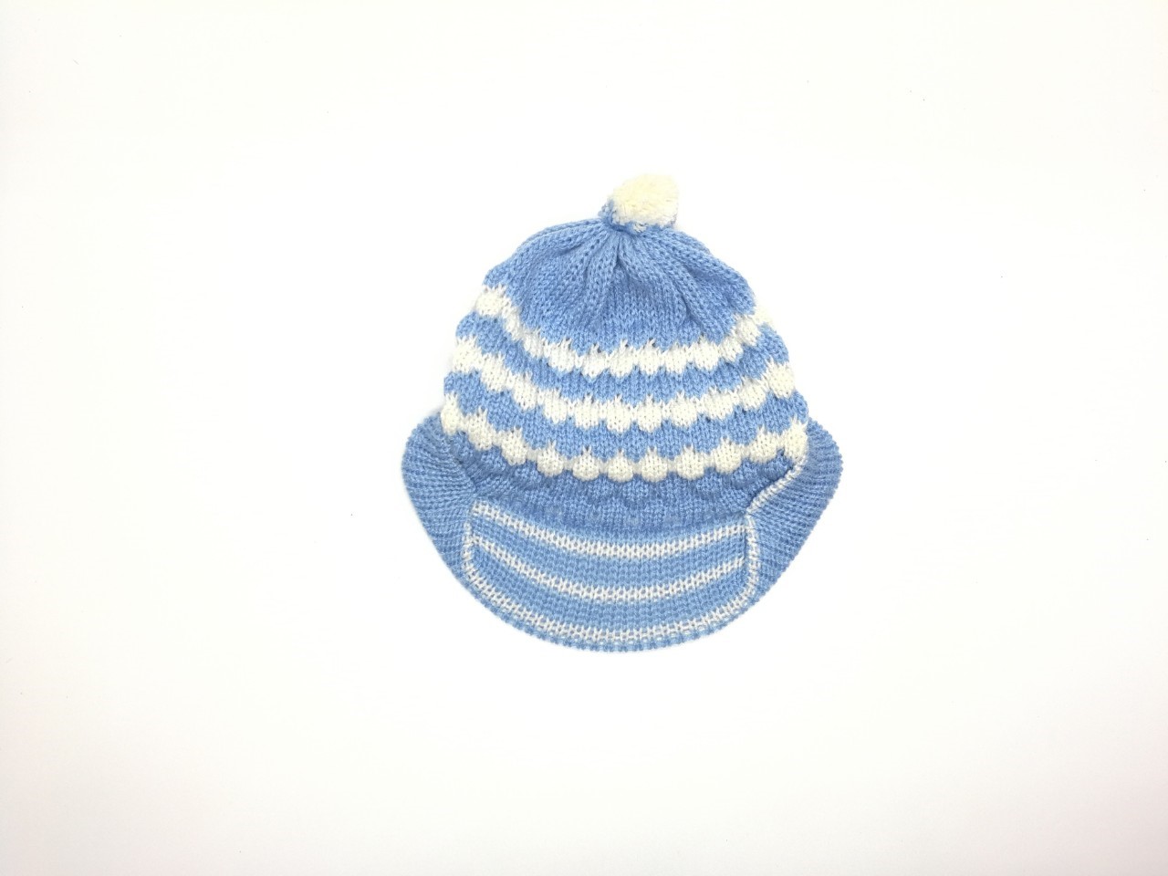 ขายส่ง หมวกไหมพรมเด็กแรกเกิด รุ่นน้อยหน่าปีก-พื้นสี (ราคาต่อโหล) nongnini1988