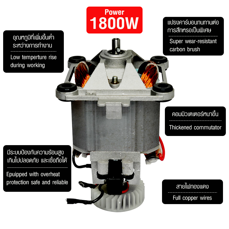 เครื่องปั่น IMIX 1800W-โถ 2 ลิตร-ฟังก์ชั่นTIMER FUNCTION-VARIABLE SPEED