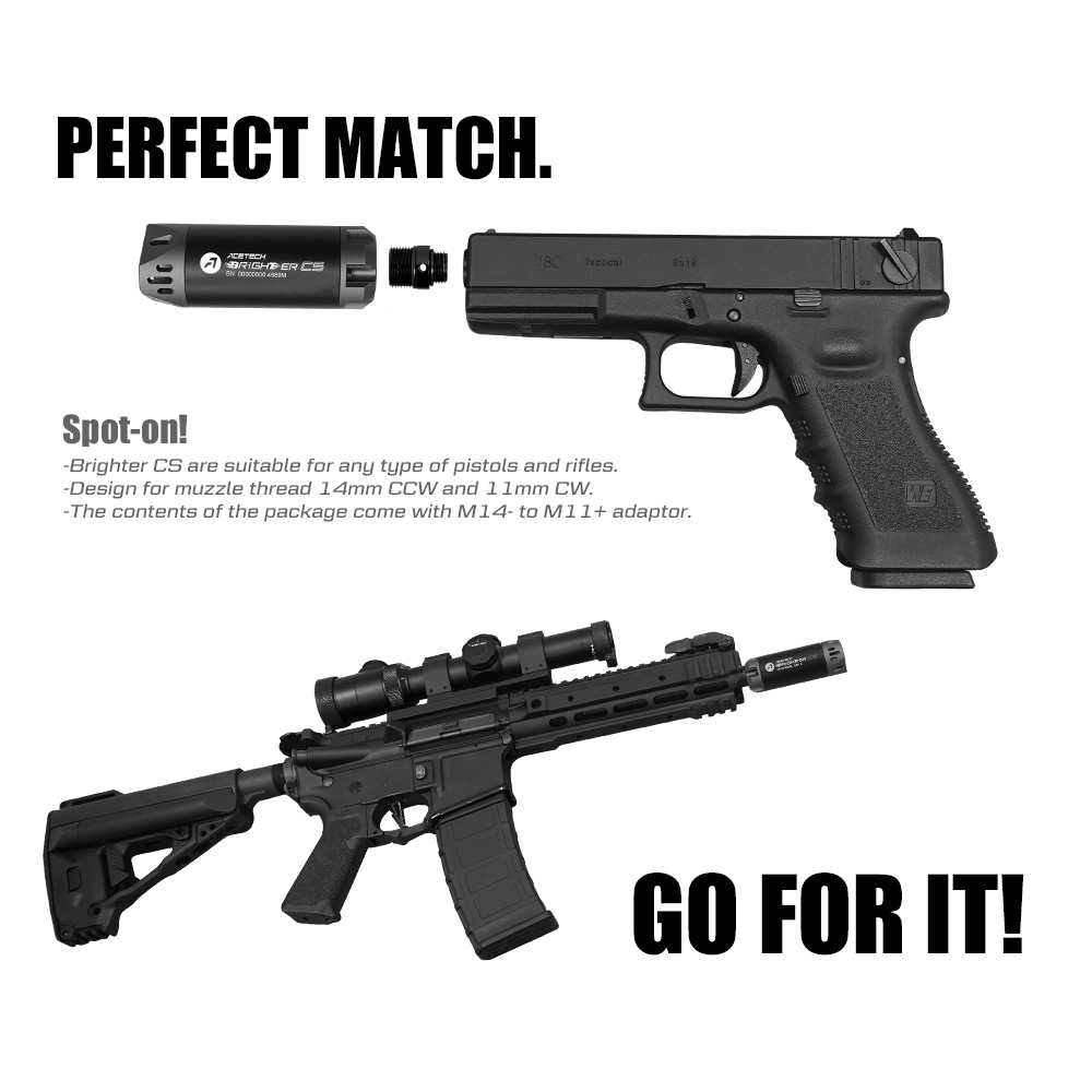 ACETECH Brighter CS Tracer Unit (Grey / Grey)