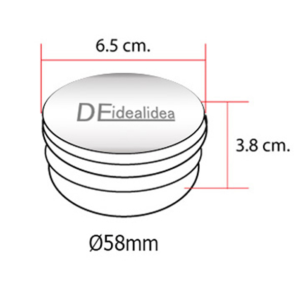 ตัวเกลี่ยหน้าผงกาแฟ DEidealidea มาการอน 58 mm. หน้ากดลายใบพัด