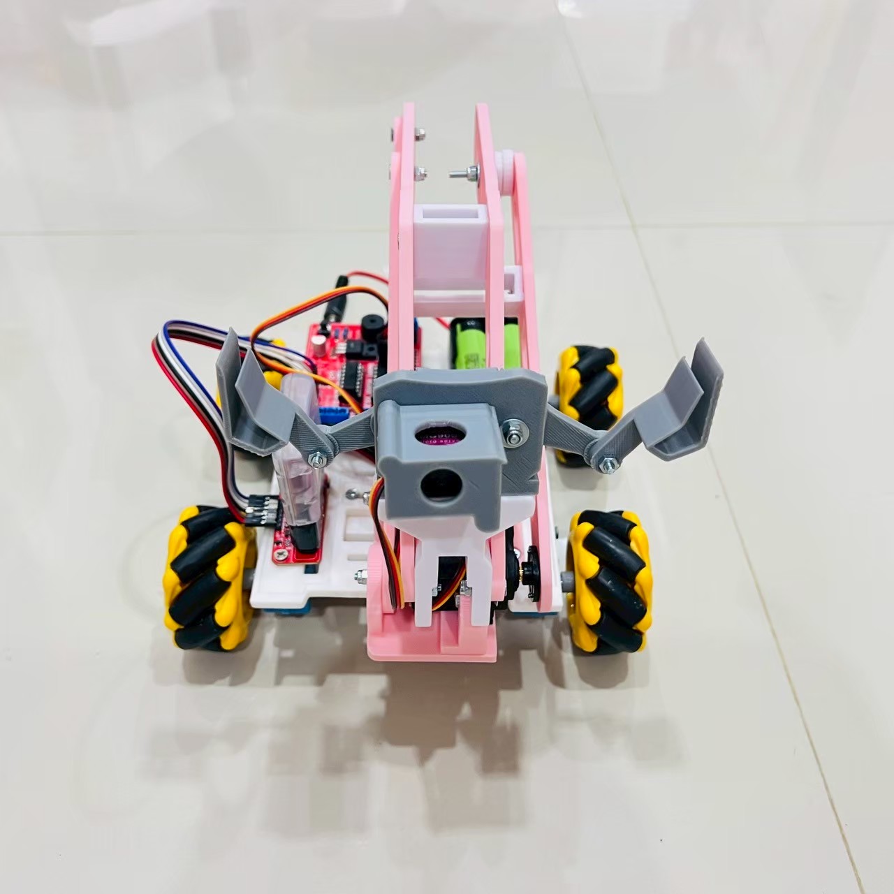 หุ่นยนต์บังคับแบบผสม สพฐ.แบบล้อสไลด์ข้างได้(ประกอบเอง)