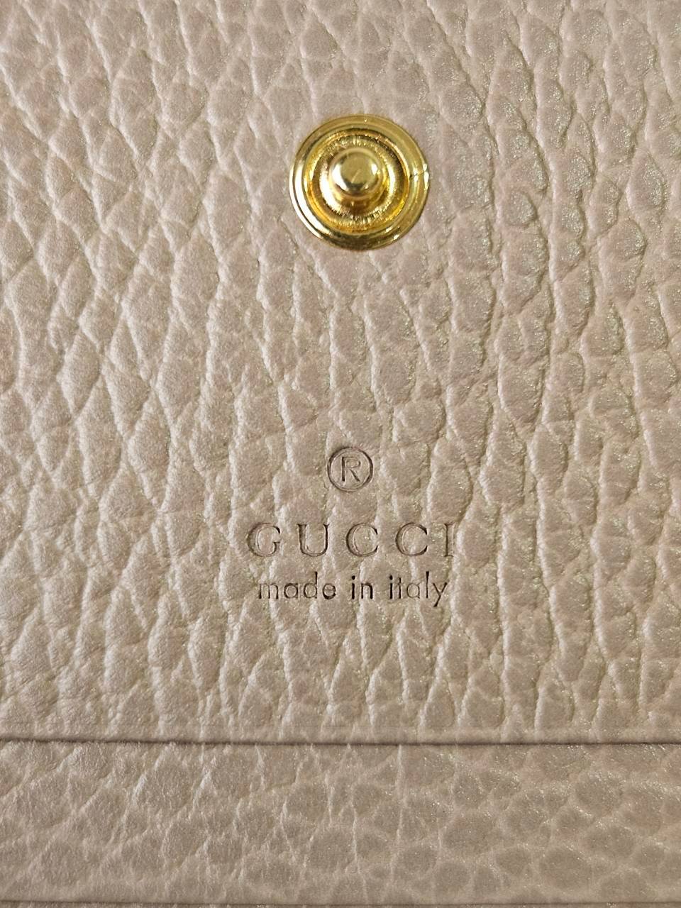 Gucci GG Marmont Bi Color Card Case Wallet
