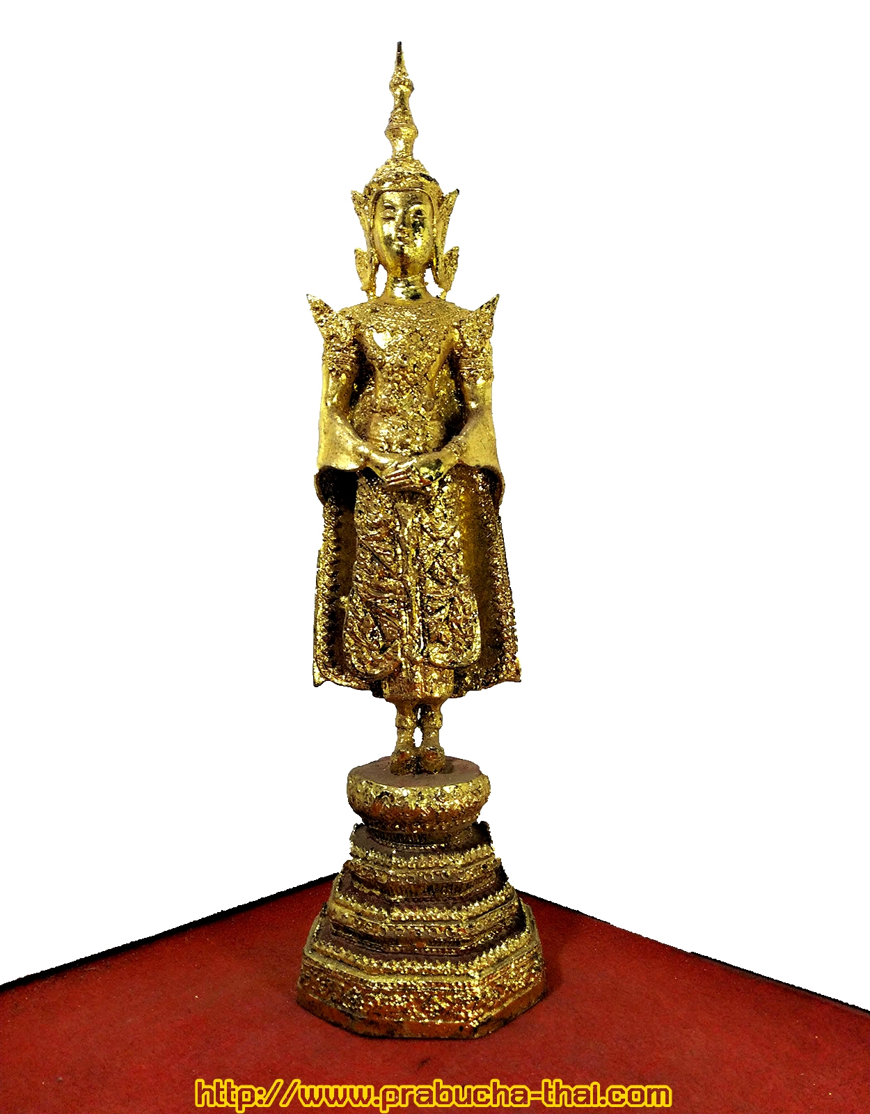 พระพุทธรัตนะ ปางถวายเนตร (พระประจำวันอาทิตย์) สูง 18 นิ้ว เนื้อสำริดลงรักปิดทอง