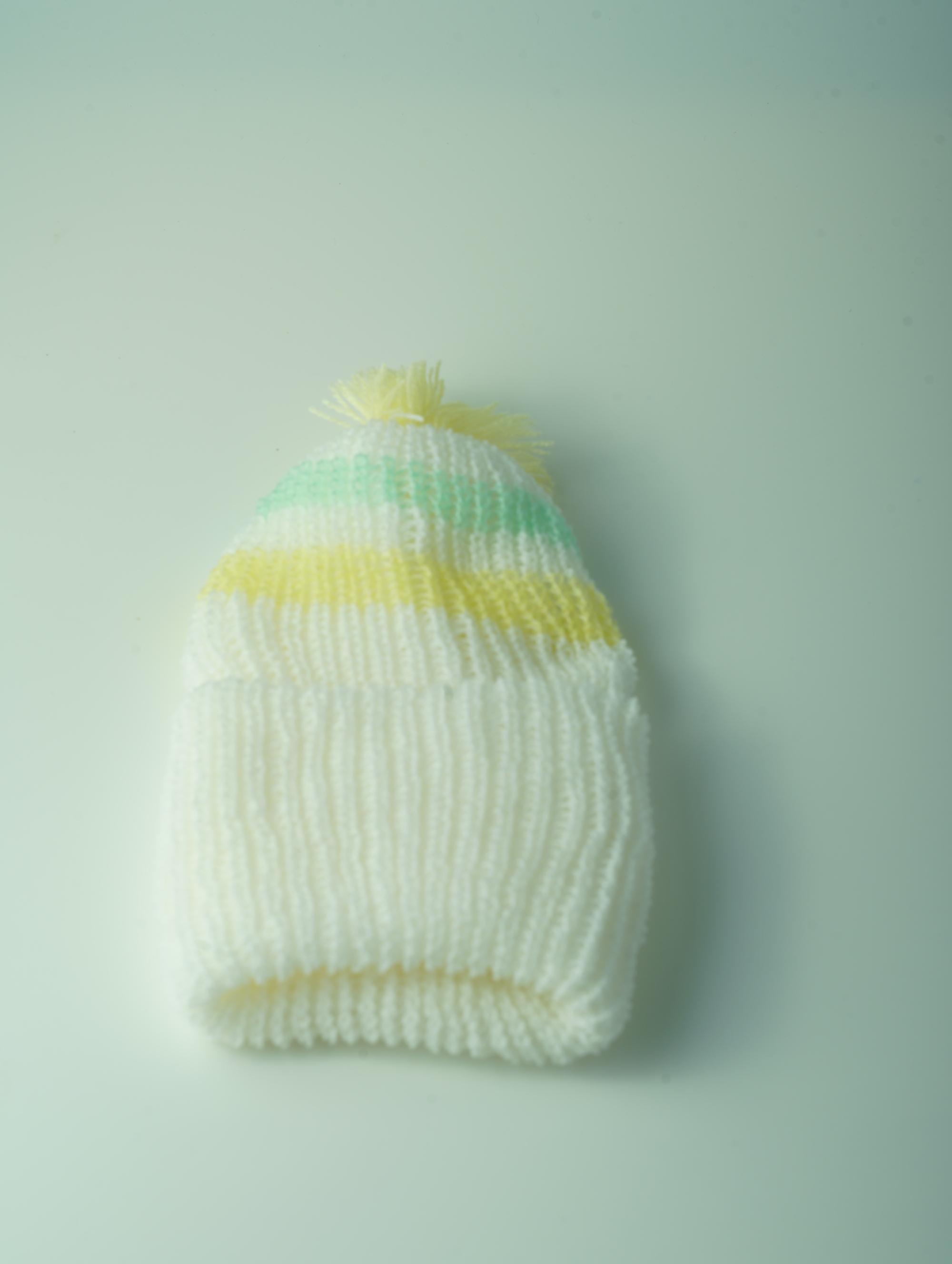 ขายส่ง หมวกไหมพรมเด็กแรกเกิด รุ่นหมวกเปล่า-ริ้วคู่ (ราคาต่อโหล) nongnini1988