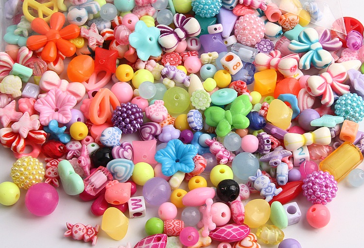 ขายส่ง(100 กรัม ประมาณ 200ชิ้น) ลูกปัด คละไซส์/รวมสี/คละลาย Mix