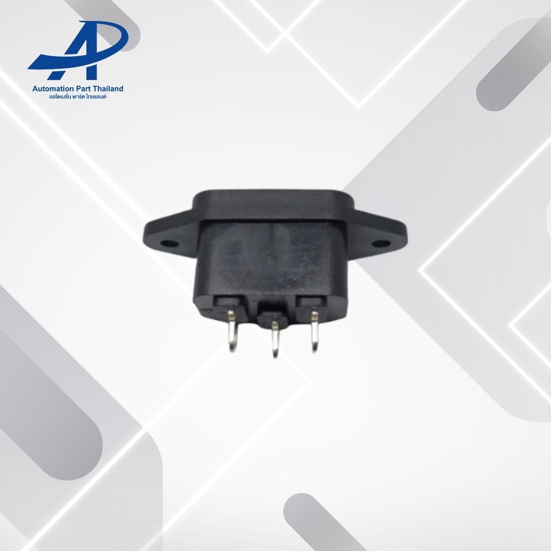 AS-01 ปลั๊กAC ติดแท่น รุ่นมีปีกยึด (รับประกันคุณภาพ)