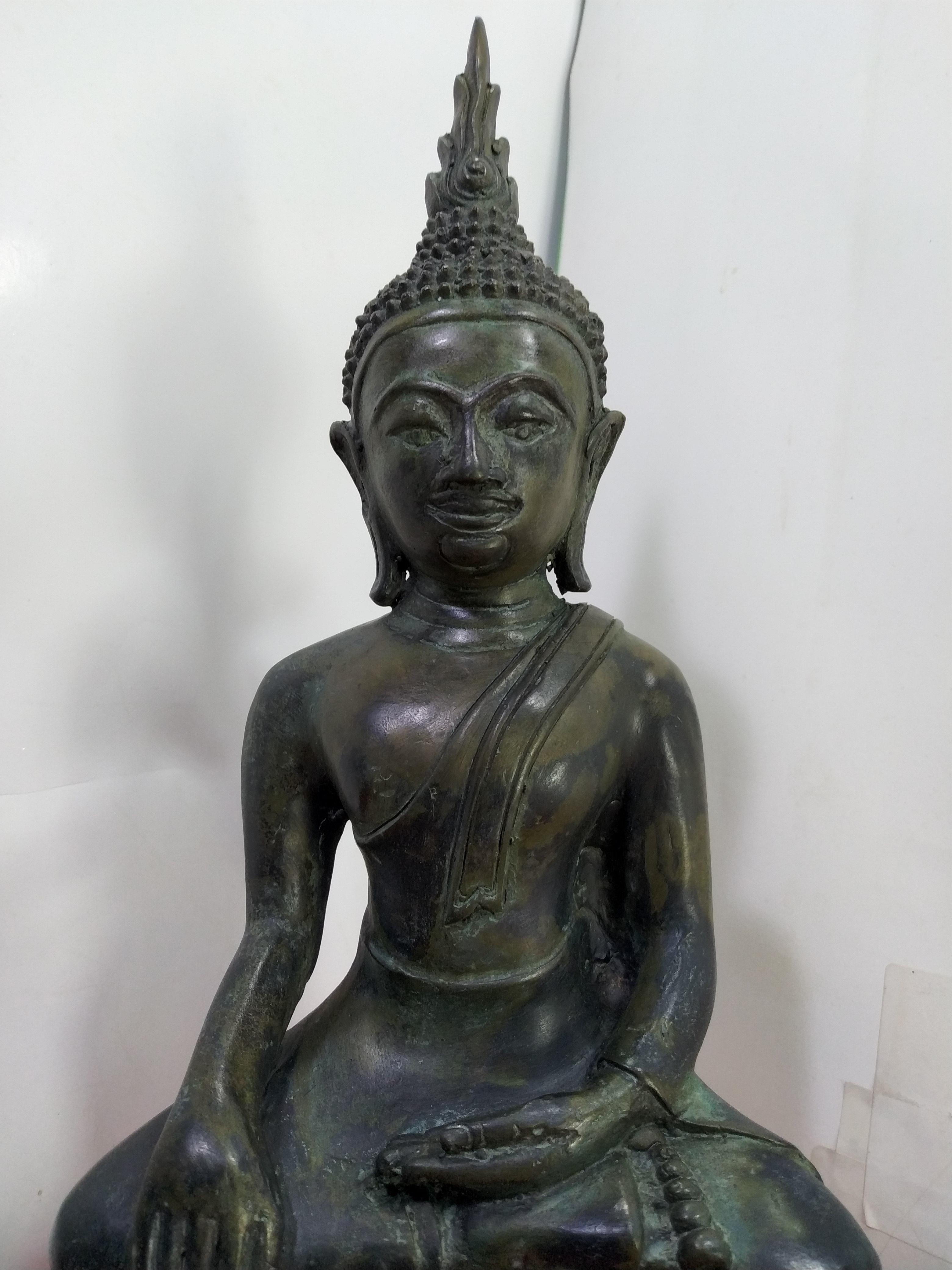 พระเชียงรุ้ง หน้าตัก 5 นิ้ว เนื้อโลหะสำริด