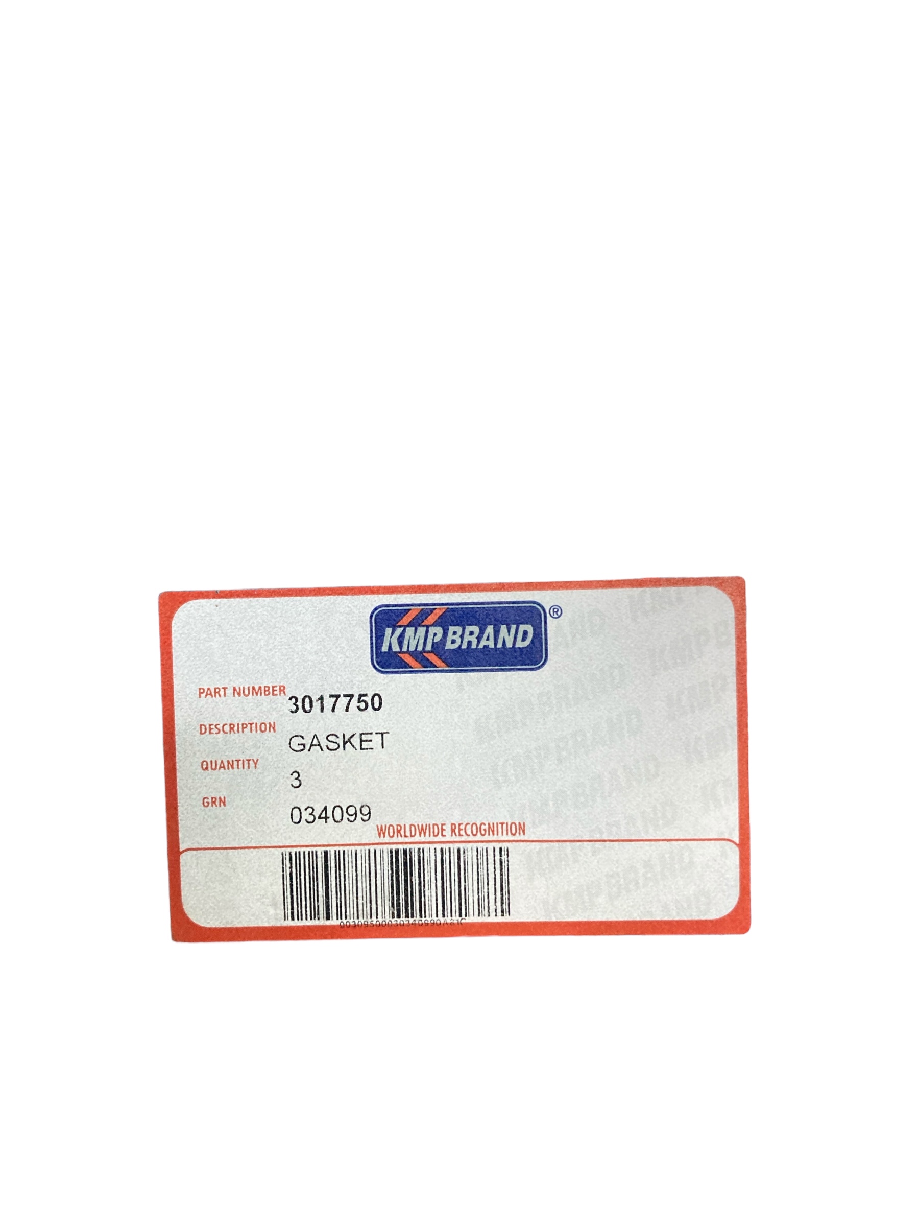 3017750 ปะเก็นล็อคเกอร์B/C ยี่ห้อ KMP