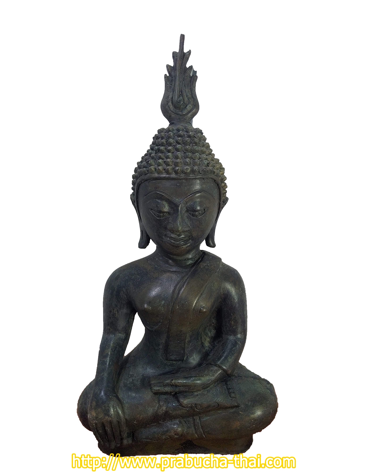 พระเชียงรุ้ง เศียรโต เกตุเพลิง หน้าตัก 5 นิ้ว เนื้อสำริด