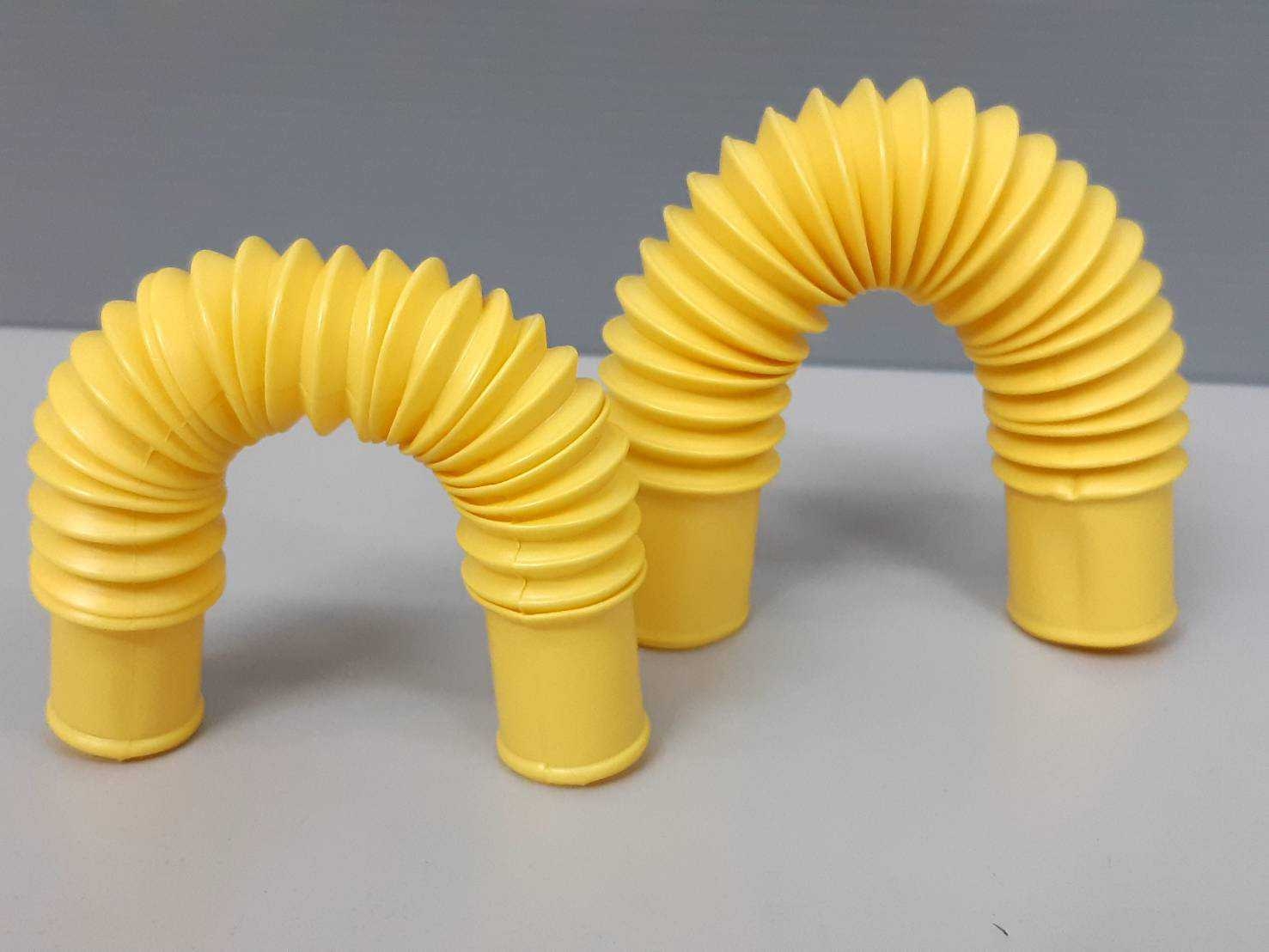 ข้อต่อท่อย่นเหลือง 18cm.