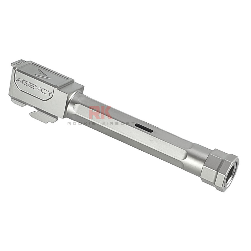 RWA Agency Arms Stainless Steel Threaded Outer Barrel for Marui G17 (Silver)