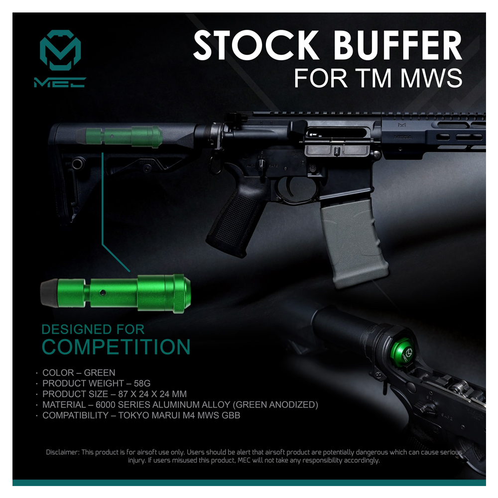 PTS / MEC Aluminum Buffer for TM MWS