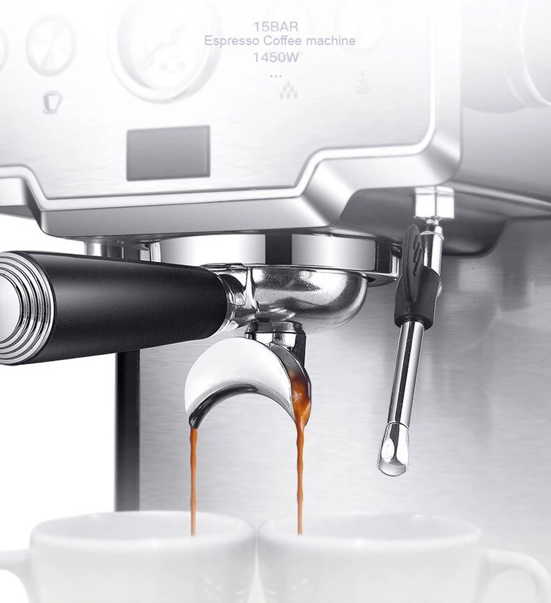 Italian Simi-Automatic coffee machine 1450W with steam