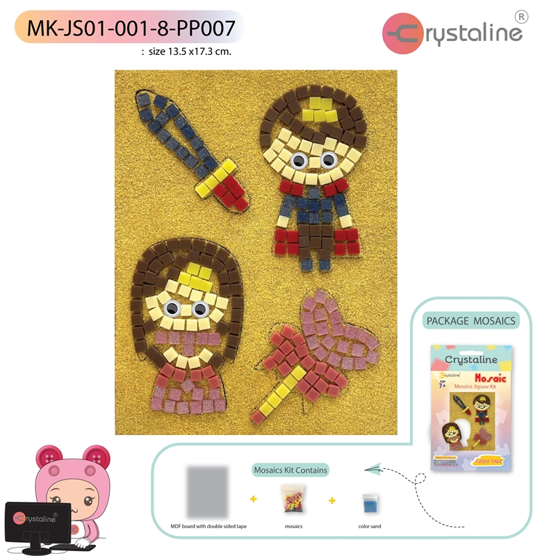 Mosaic picture kit - Fairy tale (size 13.5x17.3cm,1pc/pack)