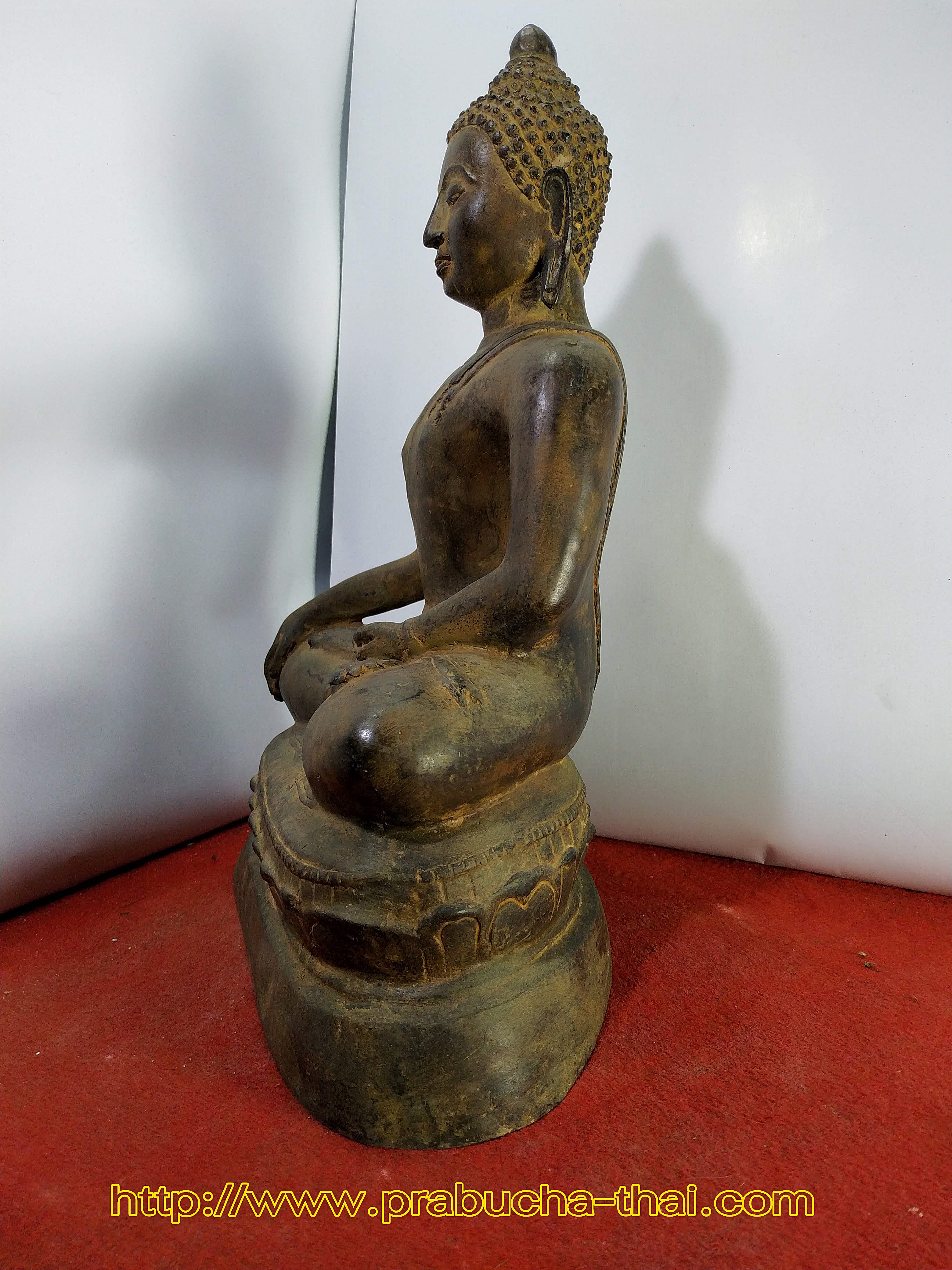 พระเชียงแสน สิงห์๑ ปางชนะมาร หน้าตัก 9 นิ้ว เนื้อสำริด