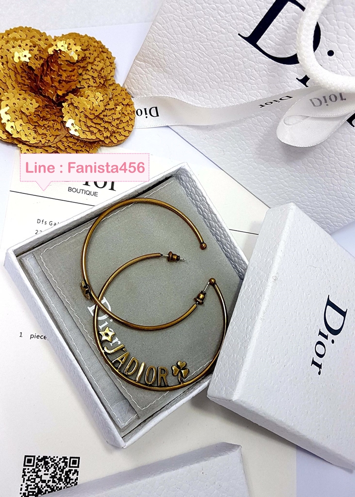 Jadior Earring ต่างหูห่วง JaDior Hiend Dior earring