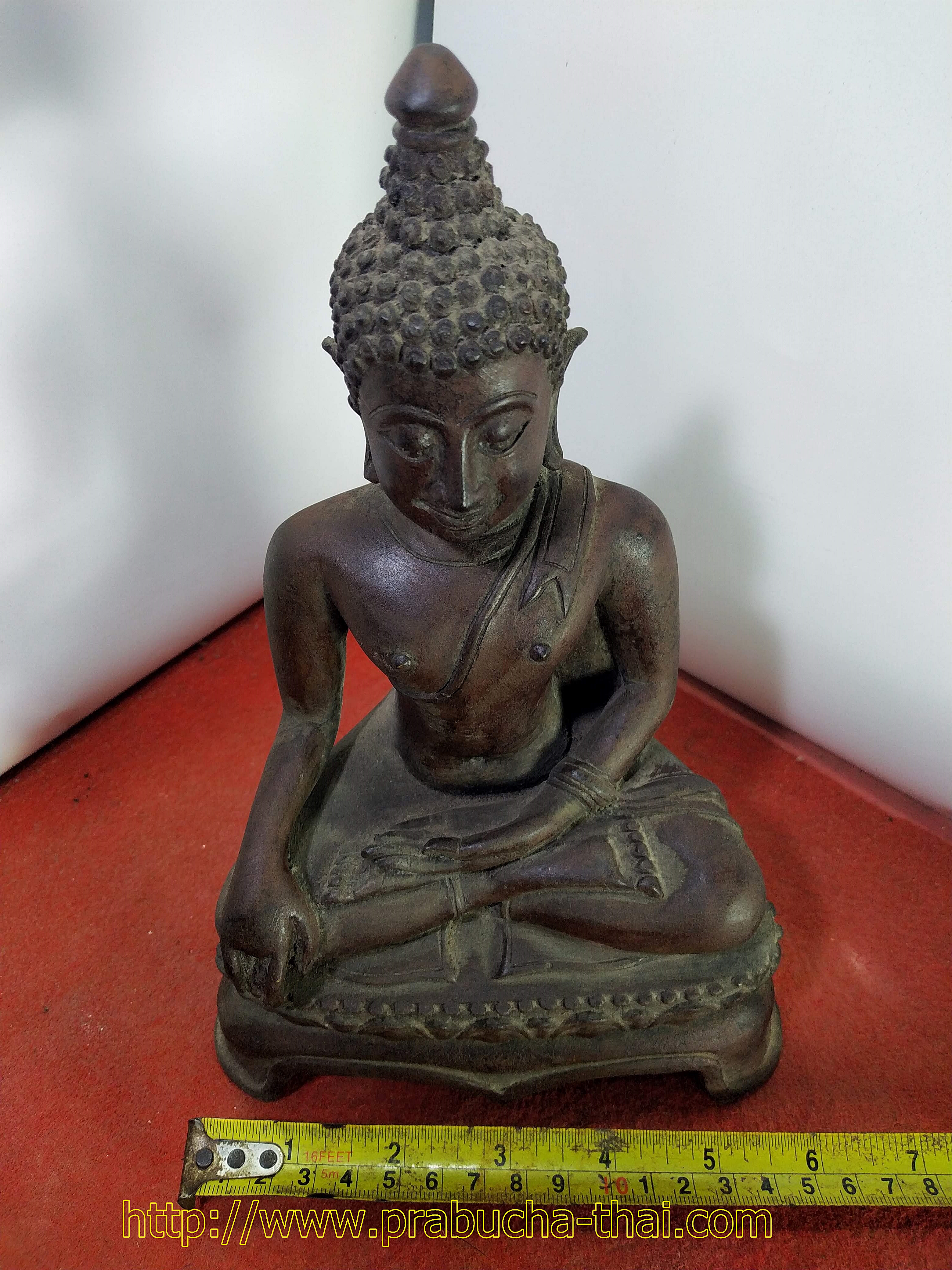 พระเชียงแสน สิงห์1 ฐานบัวสามขา หน้าตัก 5 นิ้ว เนื้อสำริด