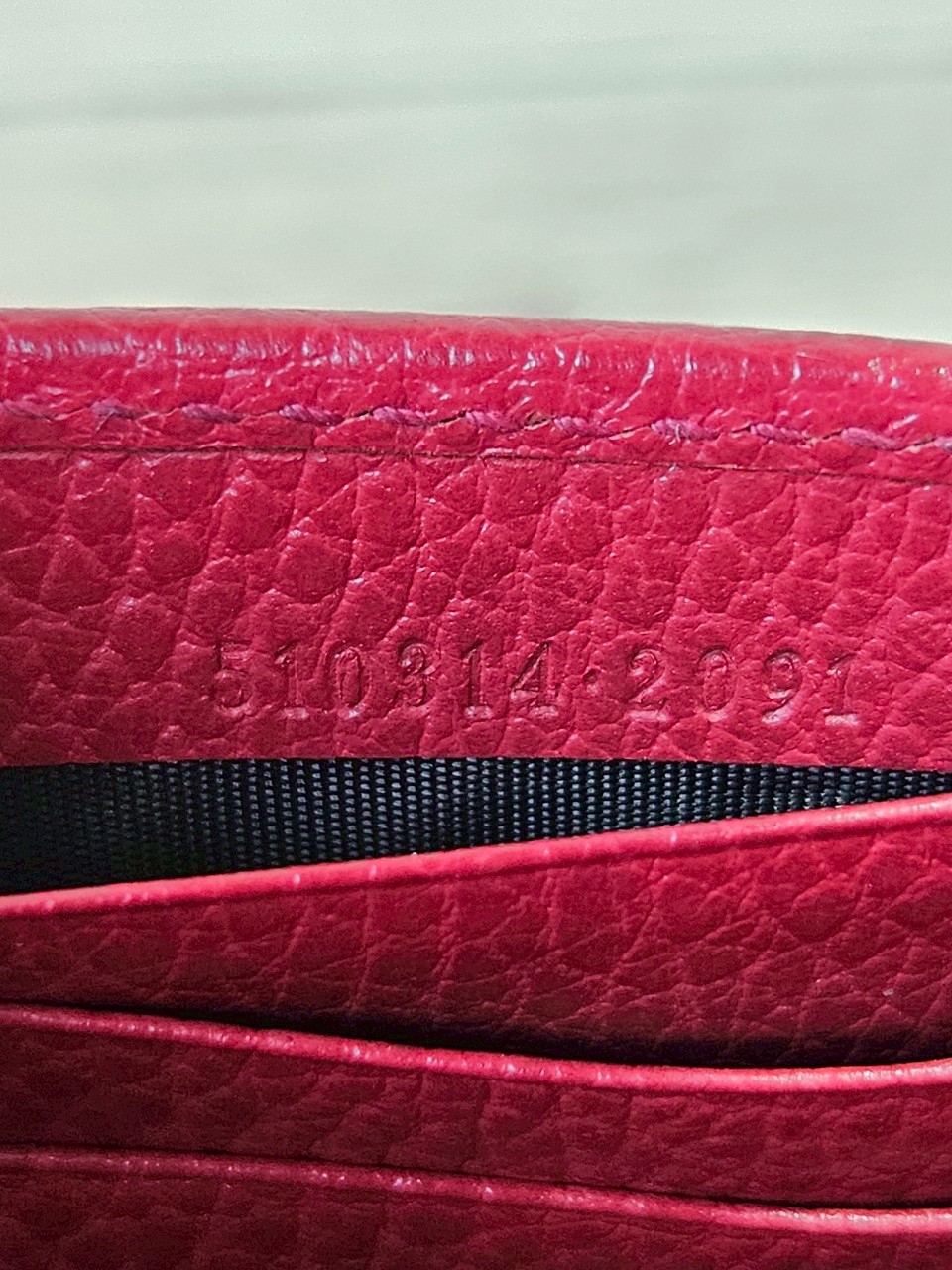 Gucci Interlock WOC สีแดง