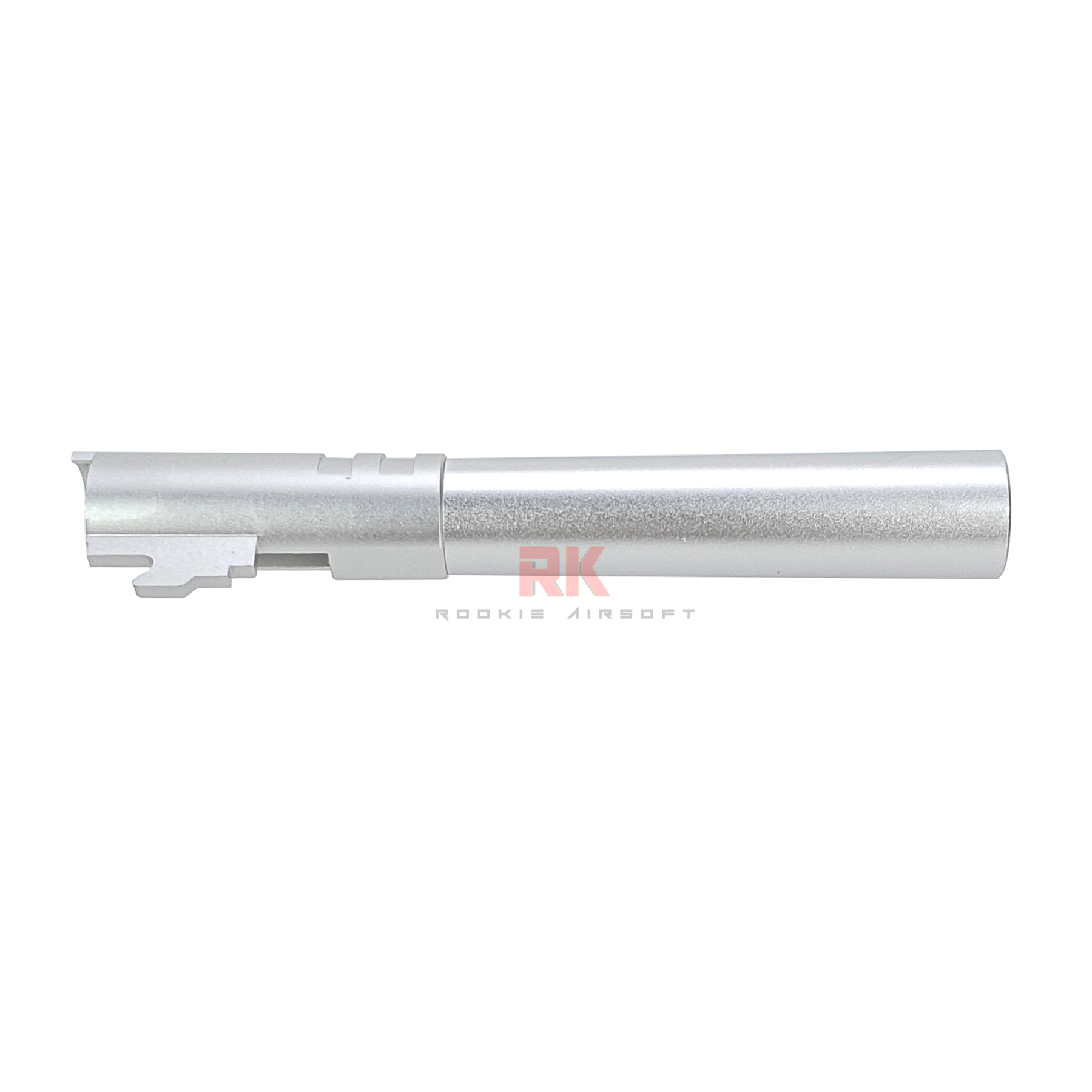 KF Airsoft CNC Aluminum Threaded Outer Barrel For Marui Hi-Capa 5.1 - Silver